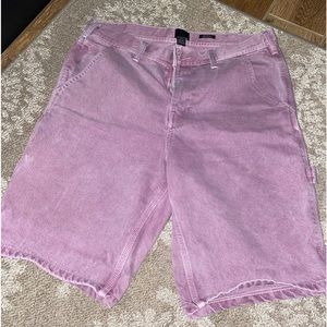 H&M 34 Waist Purple Denim Shorts